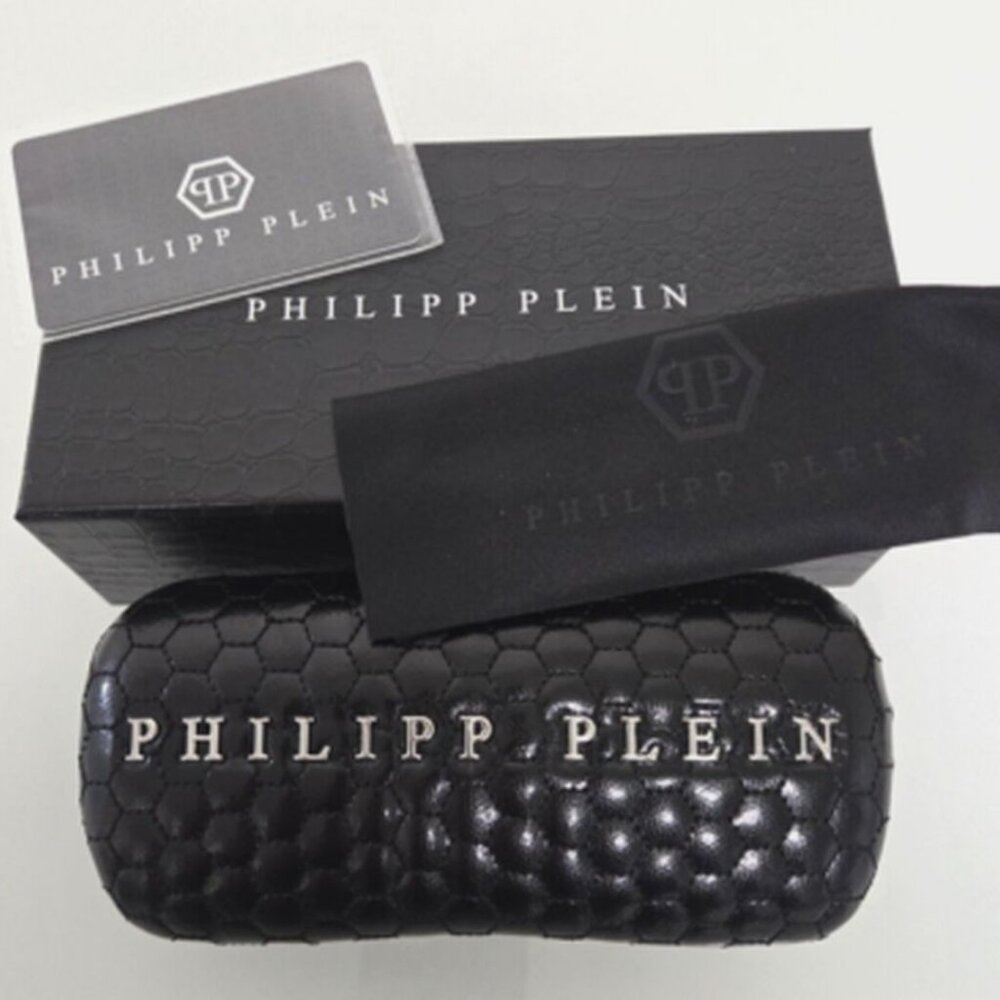 NWT SUNGLASSES PHILIPP PLEIN BLACK GOLD - Picture 3 of 3